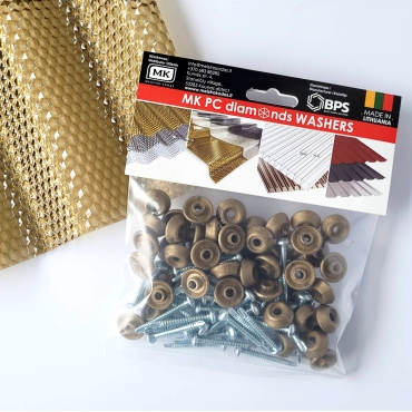 Śruby mocujące do metalu z podkładką M5 x 40 mm MK PC DIAMONDS (3 kolory)